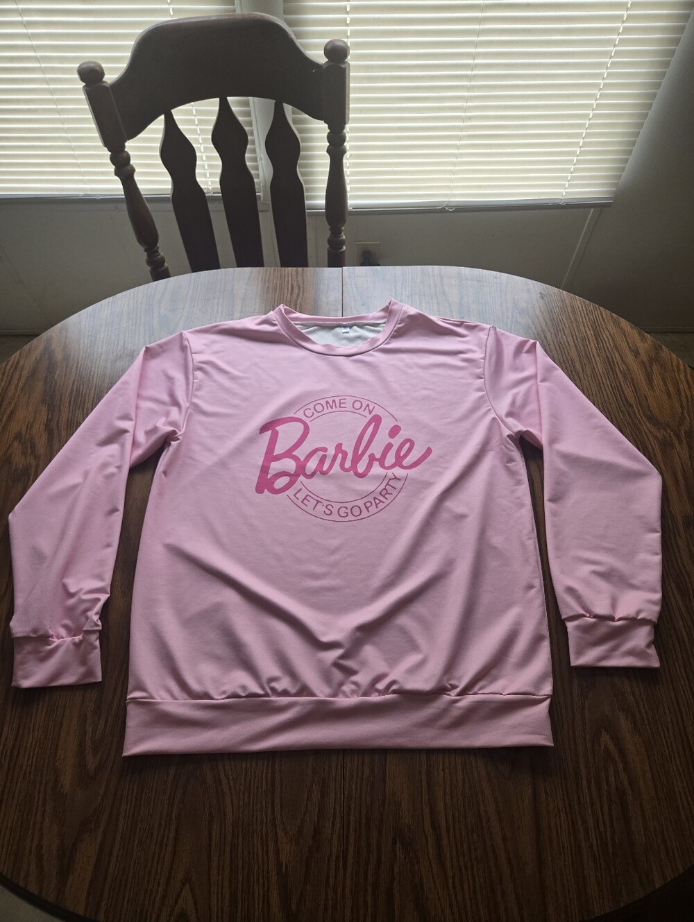Barbie Sweatshirt. "Come On Barbie Lets's Go Party"